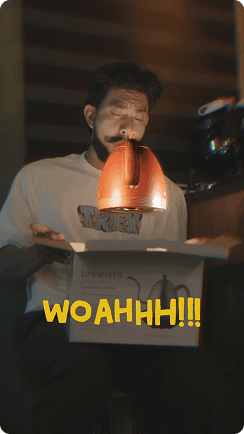 Product unboxing short-form coffee content by Pao Canopin