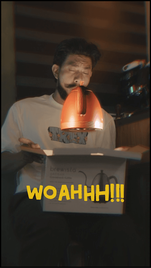 Coffee product unboxing reel by Pao Canopin